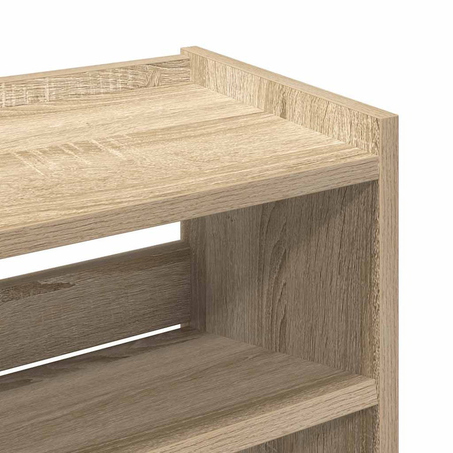 Schoenenrek 80x25x61,5 cm bewerkt hout sonoma eikenkleurig