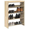 Schoenenrek 60x25x81 cm bewerkt hout sonoma eikenkleurig
