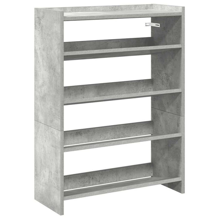 Schoenenrek 80x25x61,5 cm bewerkt hout betongrijs