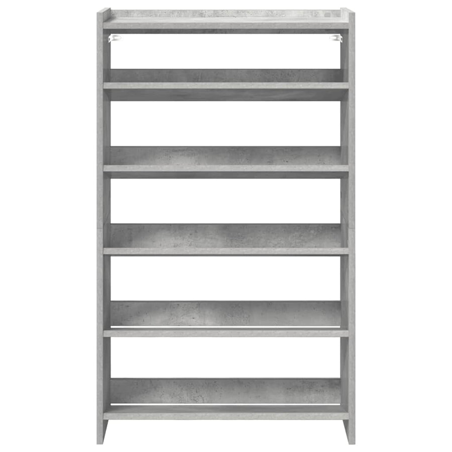 Schoenenrek 80x25x61,5 cm bewerkt hout betongrijs
