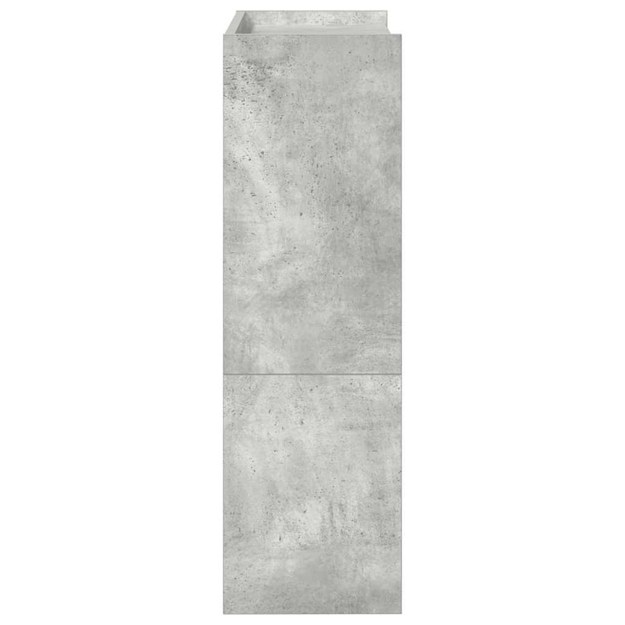 Schoenenrek 80x25x61,5 cm bewerkt hout betongrijs
