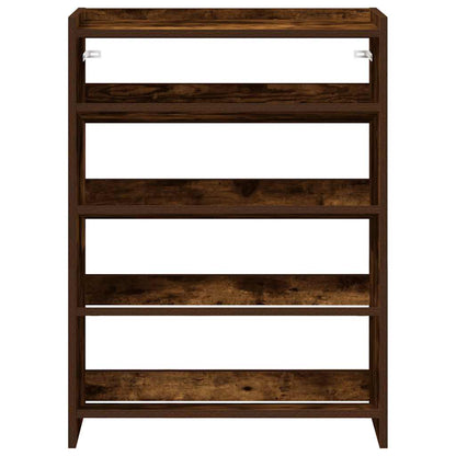 Schoenenrek 80x25x61,5 cm bewerkt hout gerookt eikenkleurig