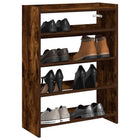 Schoenenrek 80x25x61.5 cm bewerkt hout gerookt eiken