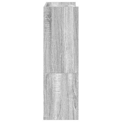 Schoenenrek 80x25x61,5 cm bewerkt hout grijs sonoma eikenkleur