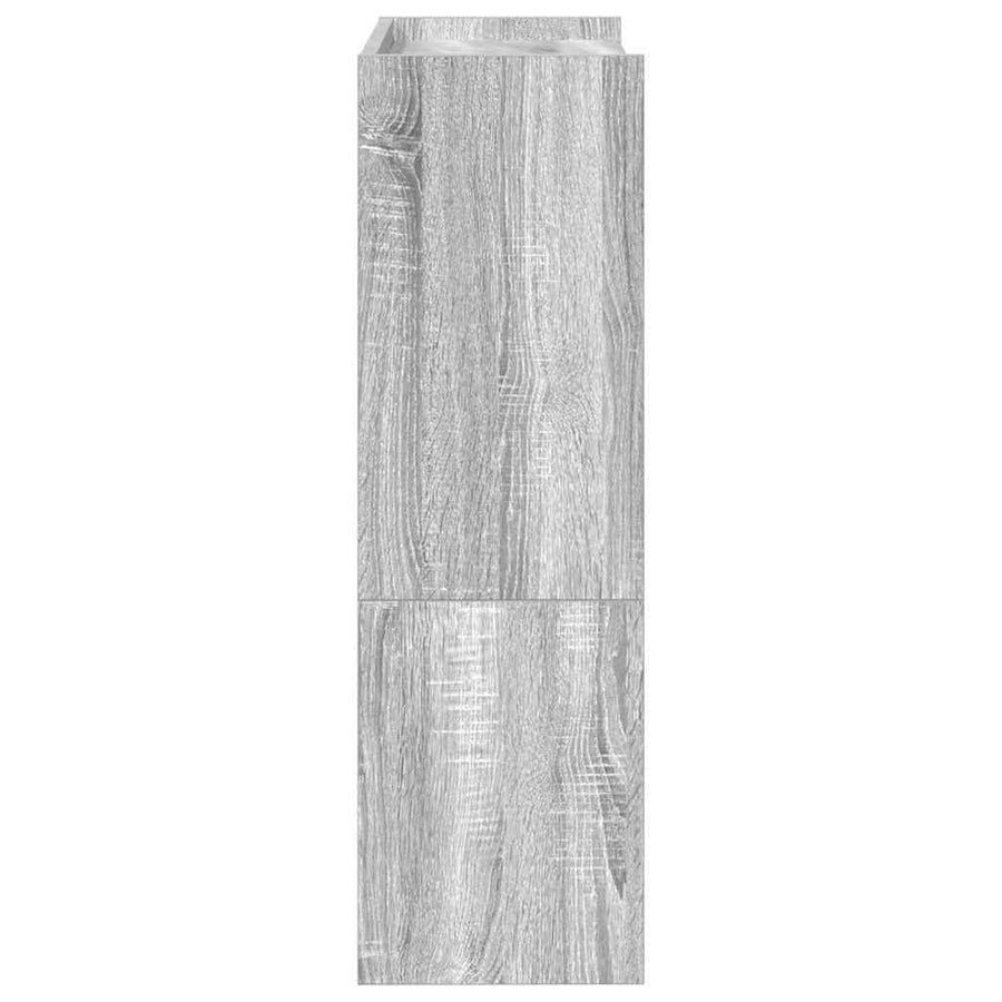 Schoenenrek 80x25x61,5 cm bewerkt hout grijs sonoma eikenkleur