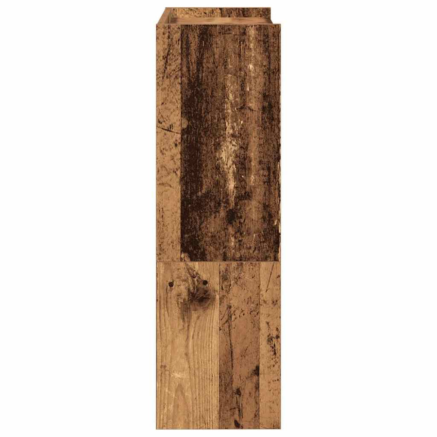 Schoenenrek 80x25x61,5 cm bewerkt hout oud houtkleurig
