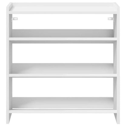 Schoenenrek 60x25x62 cm bewerkt hout wit