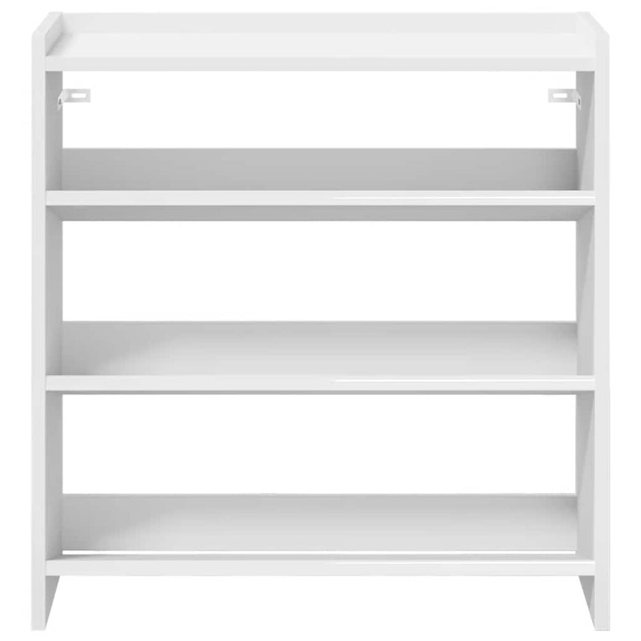Schoenenrek 60x25x62 cm bewerkt hout wit