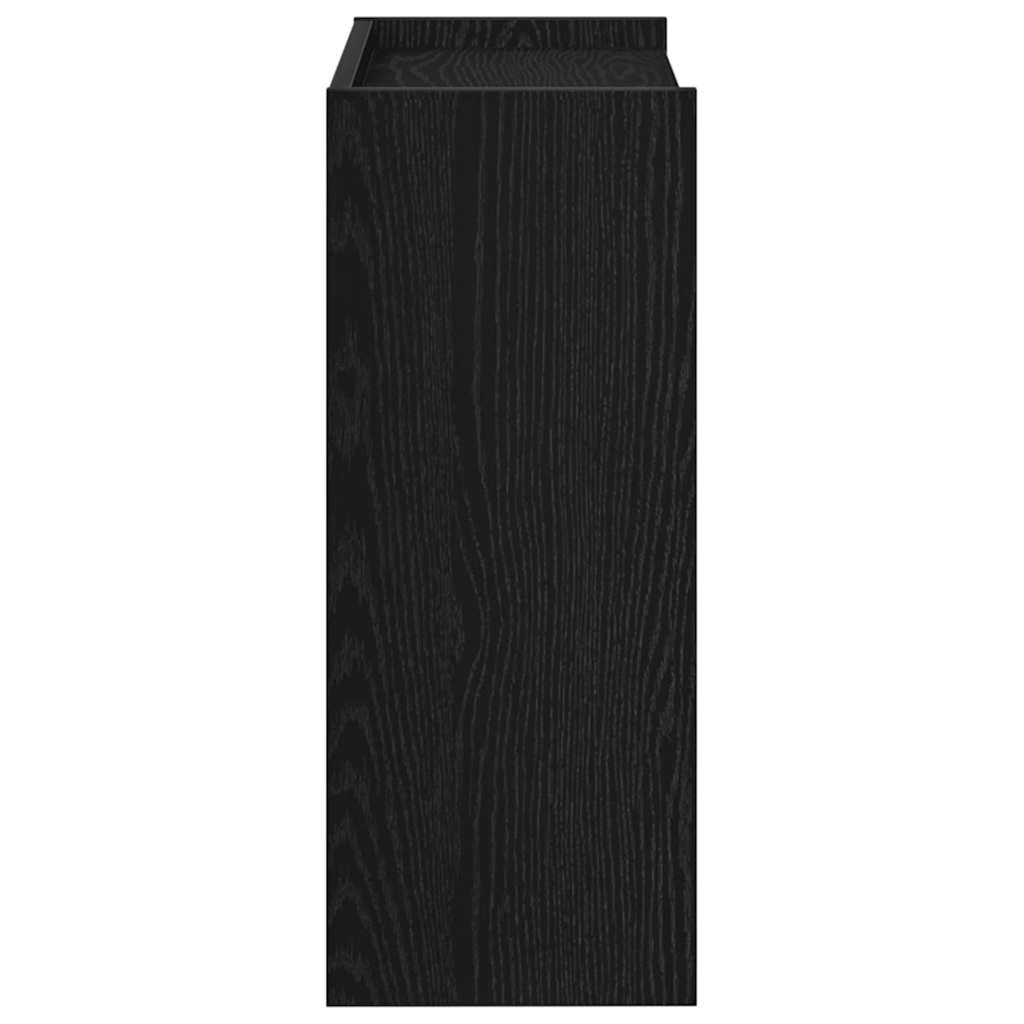 Schoenenrek 60x25x62 cm bewerkt hout zwart