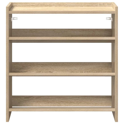 Schoenenrek 60x25x62 cm bewerkt hout sonoma eikenkleurig