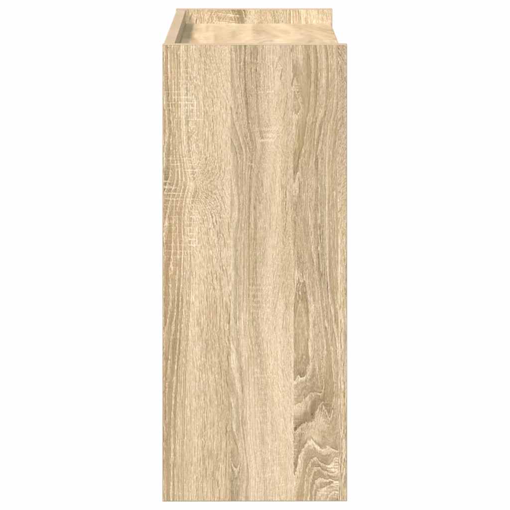 Schoenenrek 60x25x62 cm bewerkt hout sonoma eikenkleurig