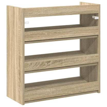 Schoenenrek 60x25x62 cm bewerkt hout sonoma eikenkleurig