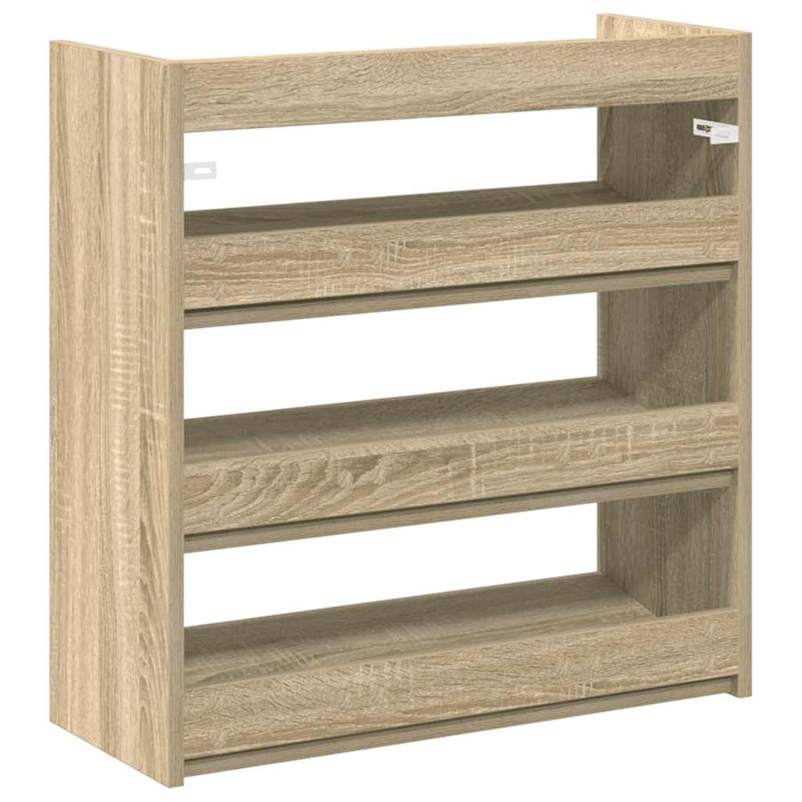 Schoenenrek 60x25x62 cm bewerkt hout sonoma eikenkleurig