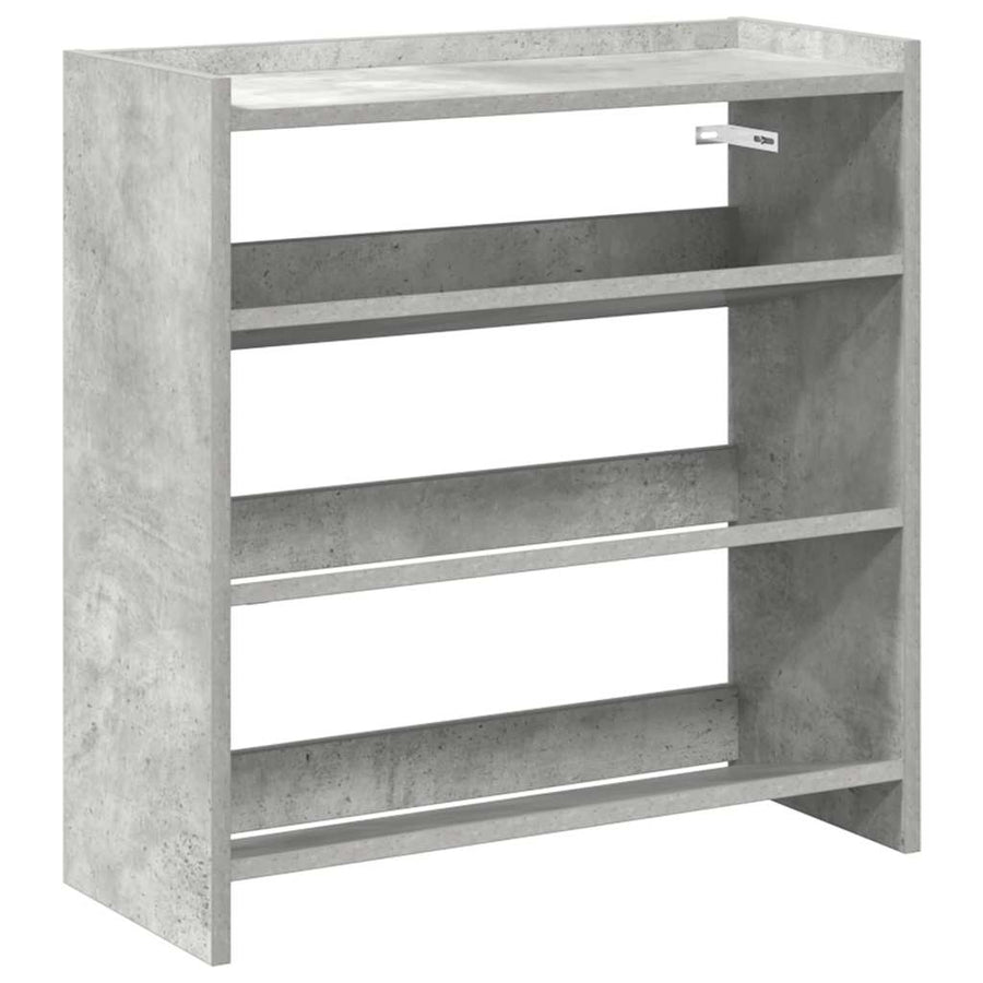 Schoenenrek 60x25x62 cm bewerkt hout betongrijs