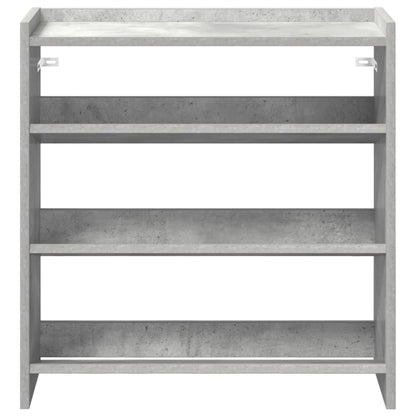 Schoenenrek 60x25x62 cm bewerkt hout betongrijs