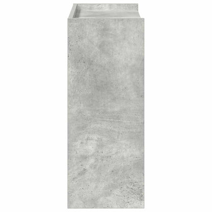 Schoenenrek 60x25x62 cm bewerkt hout betongrijs