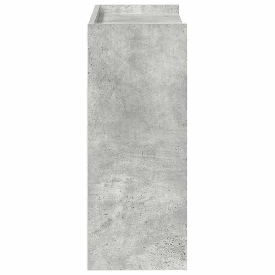 Schoenenrek 60x25x62 cm bewerkt hout betongrijs