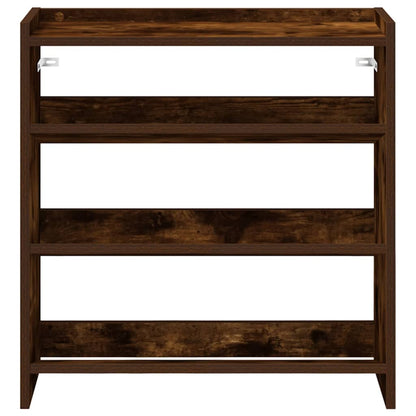 Schoenenrek 60x25x62 cm bewerkt hout gerookt eikenkleurig