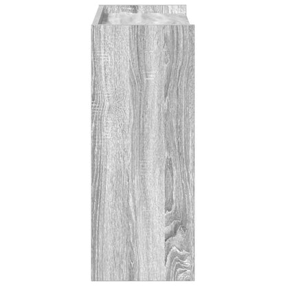 Schoenenrek 60x25x62 cm bewerkt hout grijs sonoma eikenkleurig