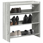 Schoenenrek 60x25x62 cm bewerkt hout grijs sonoma