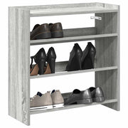 Shoe rack 60x25x62 cm engineered wood grey sonoma oak-coloured