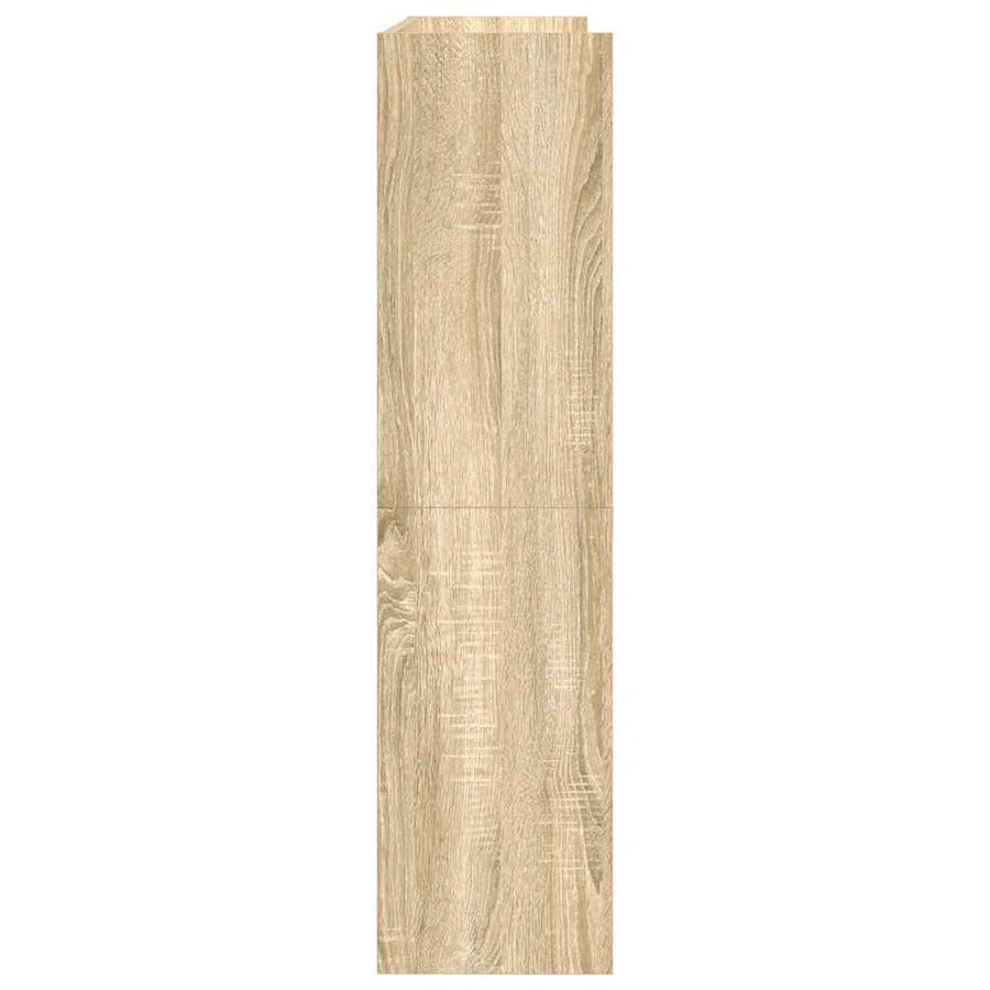 Schoenenrek 80x25x100 cm bewerkt hout sonoma eikenkleurig