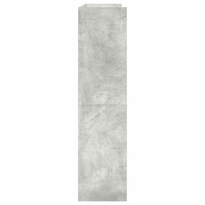 Schoenenkast 80x25x100 cm bewerkt hout betongrijs