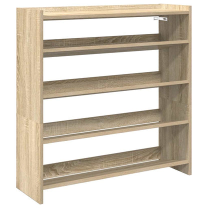 Schoenenrek 80x25x81 cm bewerkt hout sonoma eikenkleurig