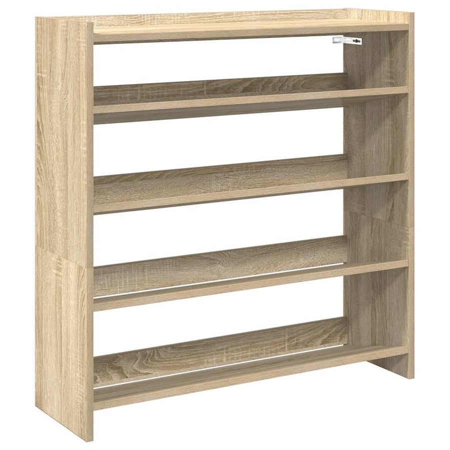 Schoenenrek 80x25x81 cm bewerkt hout sonoma eikenkleurig