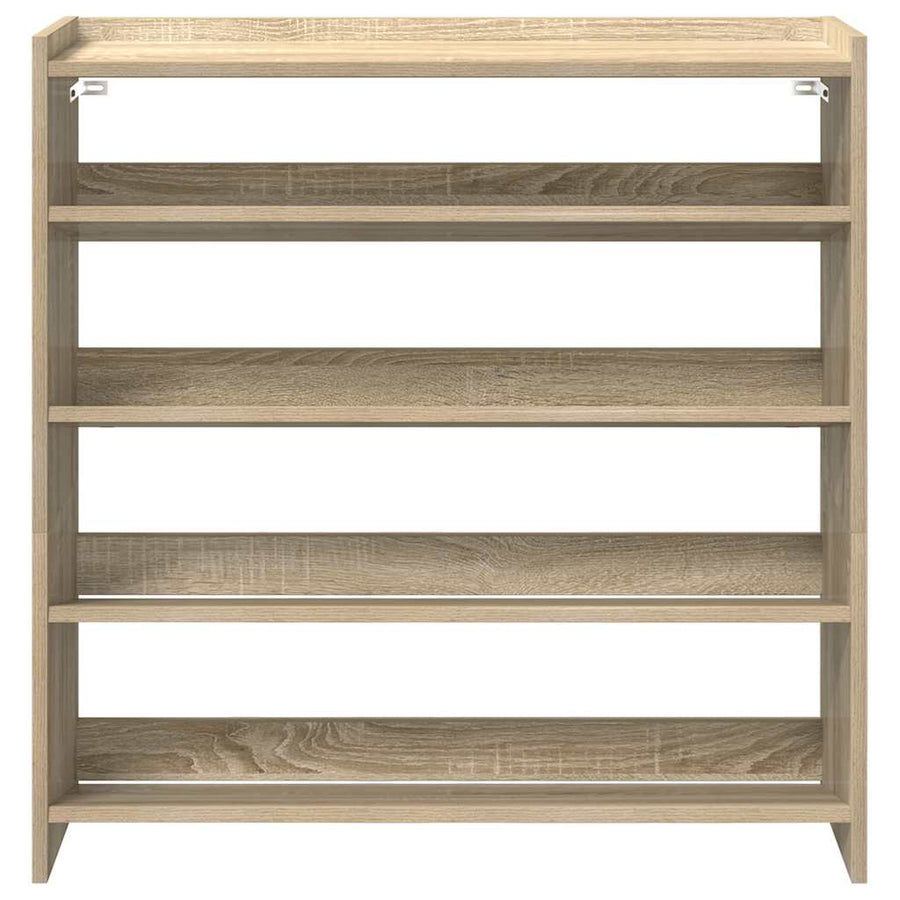 Schoenenrek 80x25x81 cm bewerkt hout sonoma eikenkleurig