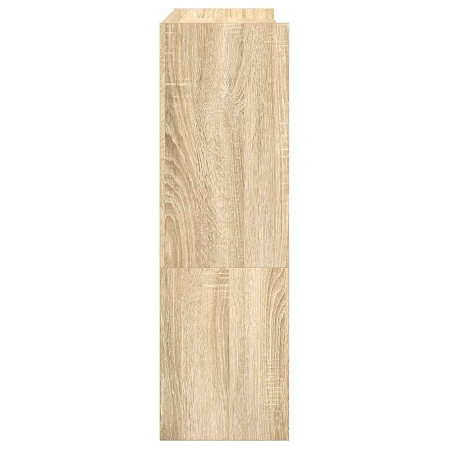 Schoenenrek 80x25x81 cm bewerkt hout sonoma eikenkleurig