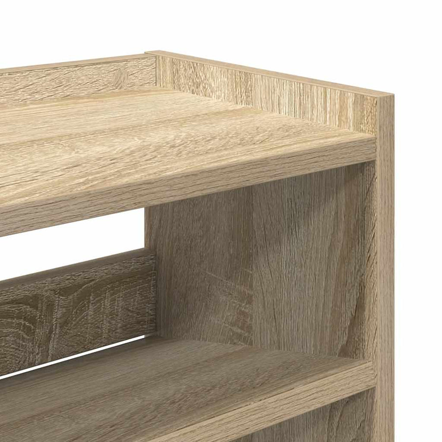 Schoenenrek 80x25x81 cm bewerkt hout sonoma eikenkleurig
