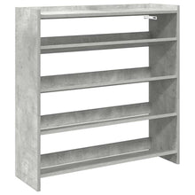 Schoenenrek 80x25x81 cm bewerkt hout betongrijs