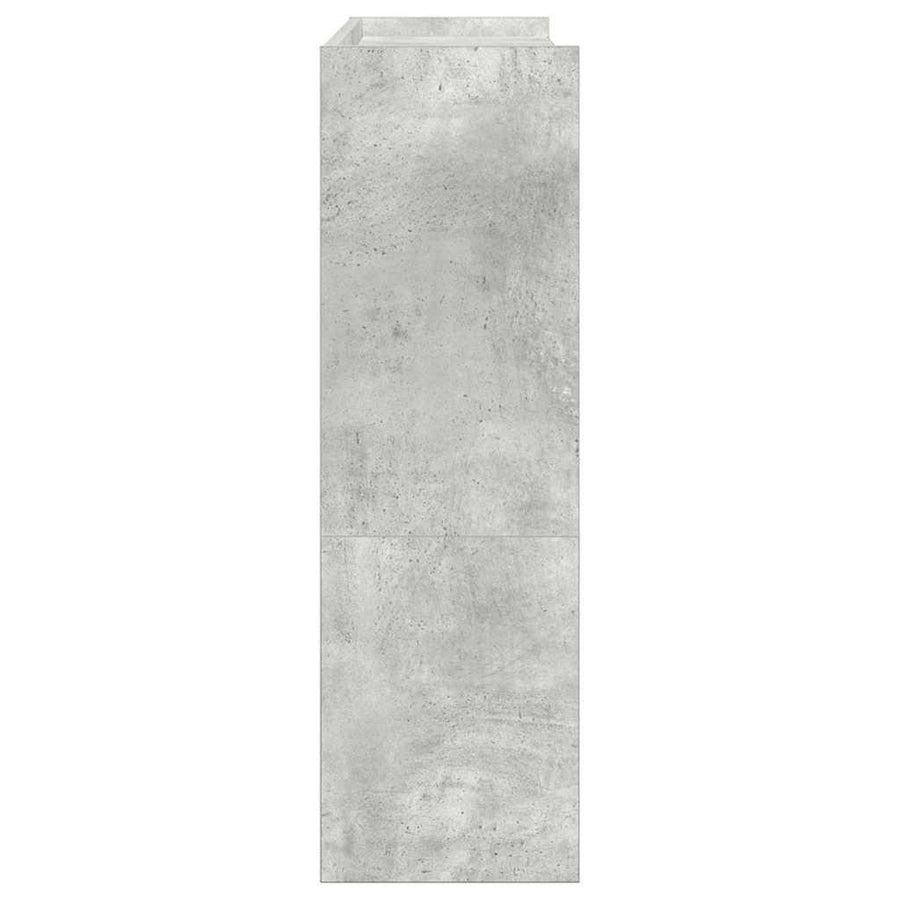 Schoenenrek 80x25x81 cm bewerkt hout betongrijs