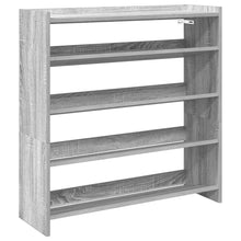 Schoenenrek 80x25x81 cm bewerkt hout grijs sonoma eikenkleur