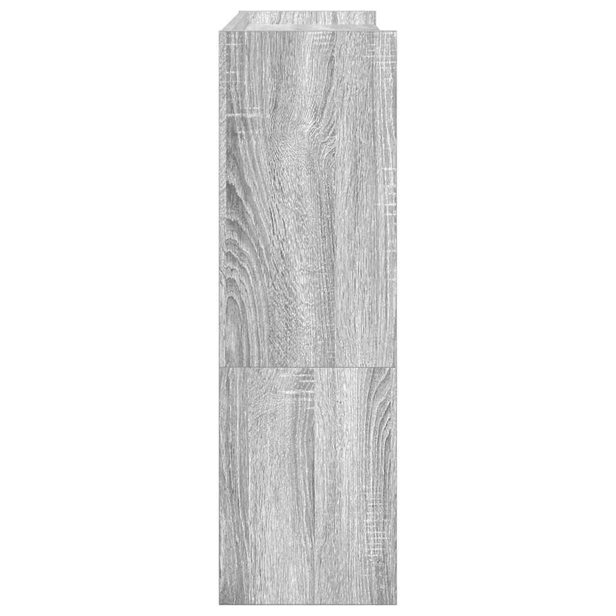 Schoenenrek 80x25x81 cm bewerkt hout grijs sonoma eikenkleur