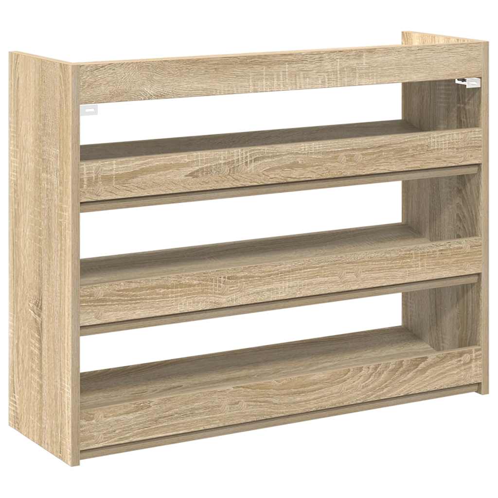 Schoenenrek 80x25x61,5 cm bewerkt hout sonoma eikenkleurig