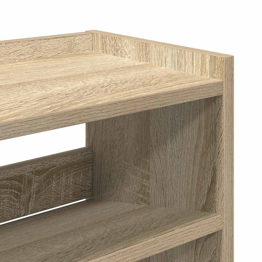 Schoenenrek 80x25x61,5 cm bewerkt hout sonoma eikenkleurig