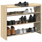 Schoenenrek 80x25x62 cm bewerkt hout sonoma eiken