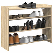Schoenenrek 80x25x62 cm bewerkt hout sonoma eiken