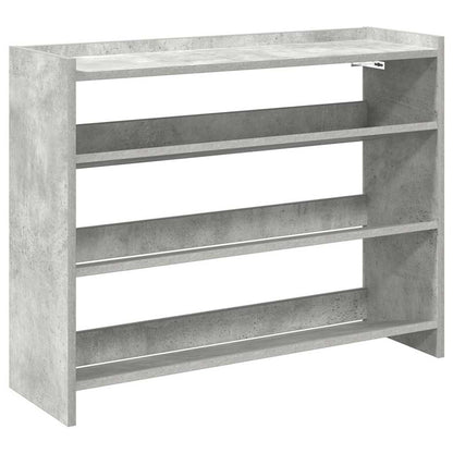 Schoenenrek 80x25x61,5 cm bewerkt hout betongrijs