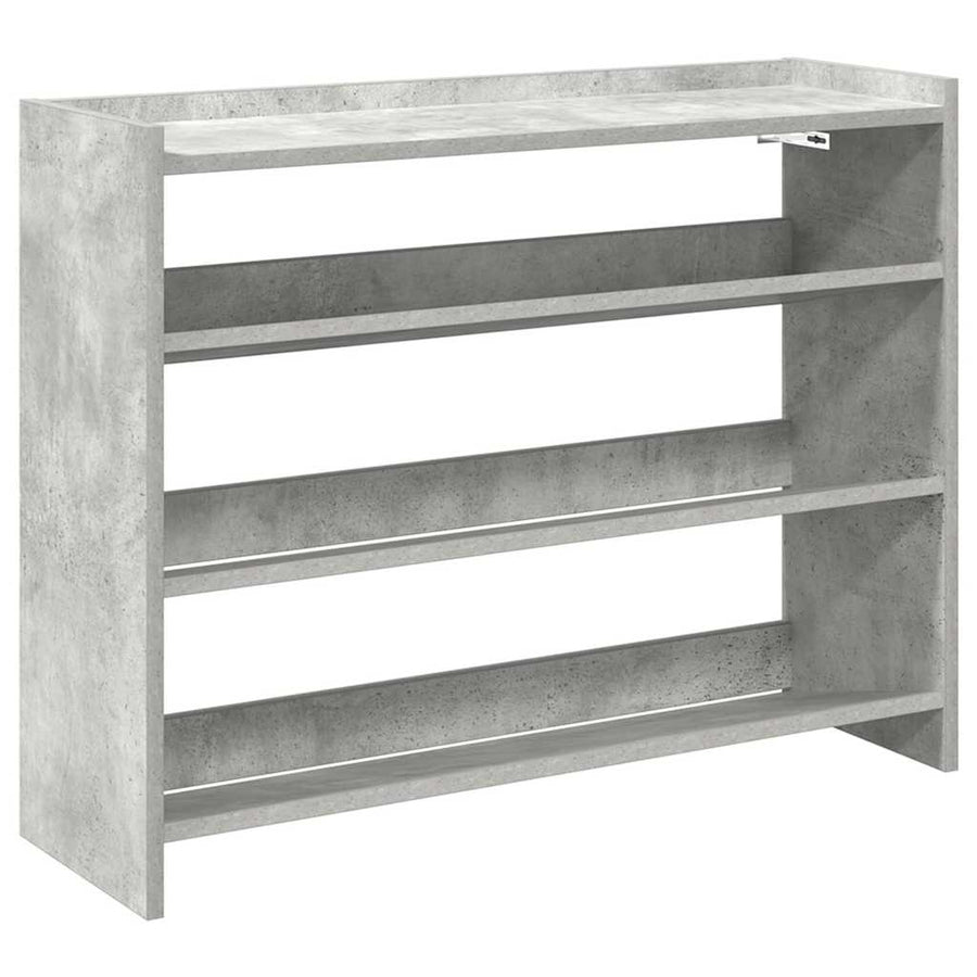 Schoenenrek 80x25x61,5 cm bewerkt hout betongrijs