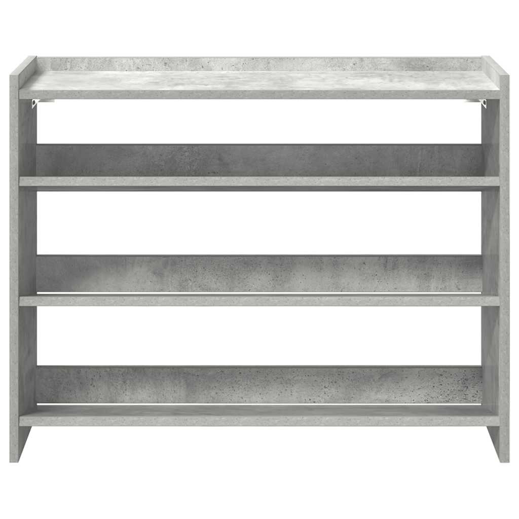 Schoenenrek 80x25x61,5 cm bewerkt hout betongrijs