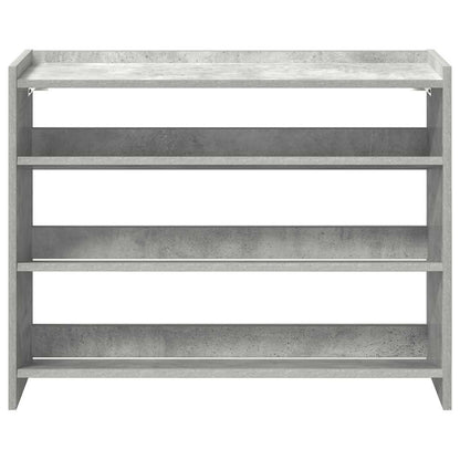 Schoenenrek 80x25x61,5 cm bewerkt hout betongrijs