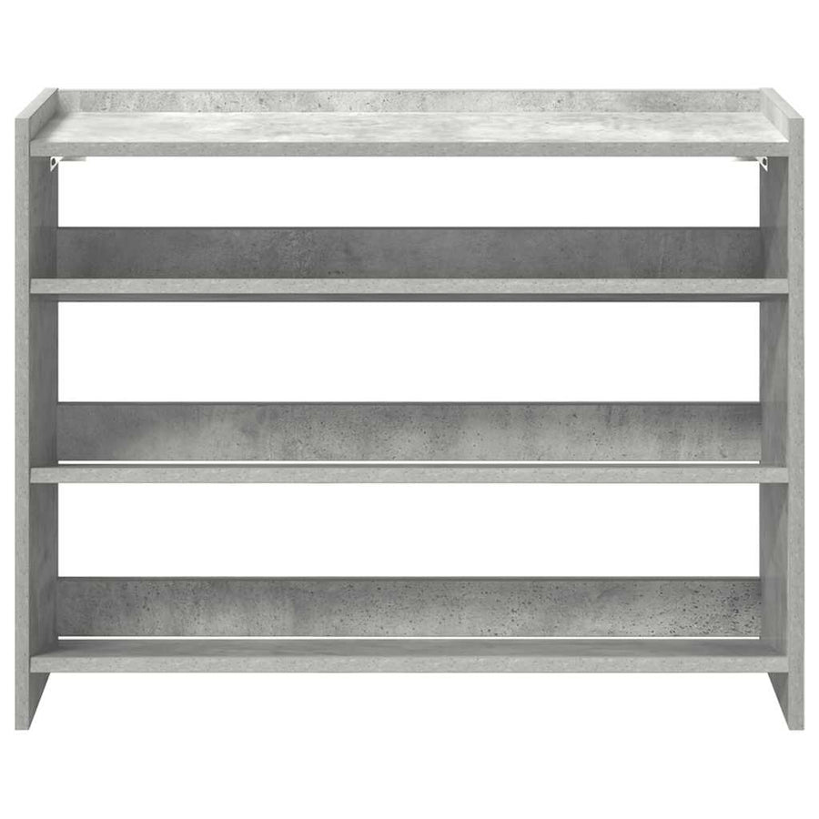 Schoenenrek 80x25x61,5 cm bewerkt hout betongrijs