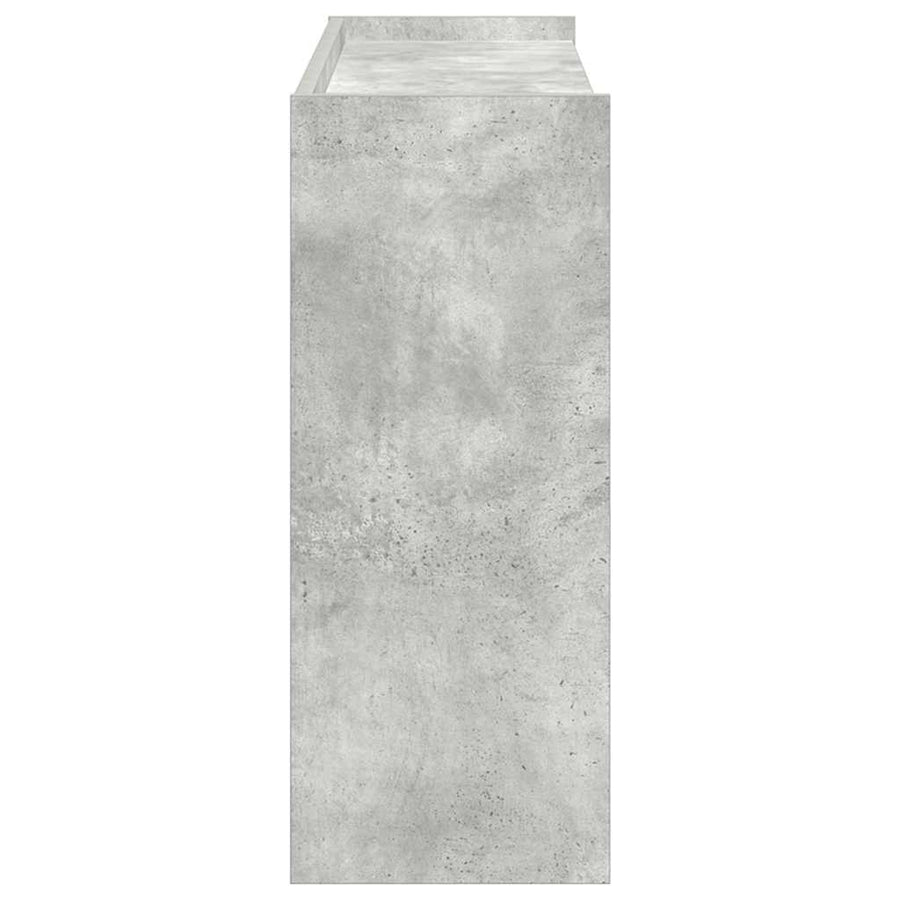 Schoenenrek 80x25x61,5 cm bewerkt hout betongrijs