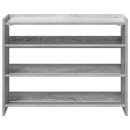 Schoenenrek 80x25x61,5 cm bewerkt hout grijs sonoma eikenkleur