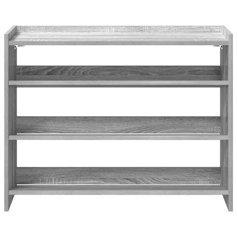 Schoenenrek 80x25x61,5 cm bewerkt hout grijs sonoma eikenkleur