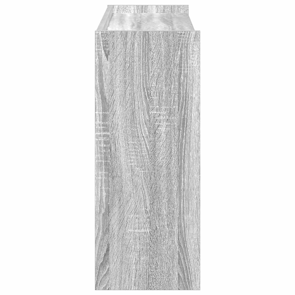 Schoenenrek 80x25x61,5 cm bewerkt hout grijs sonoma eikenkleur
