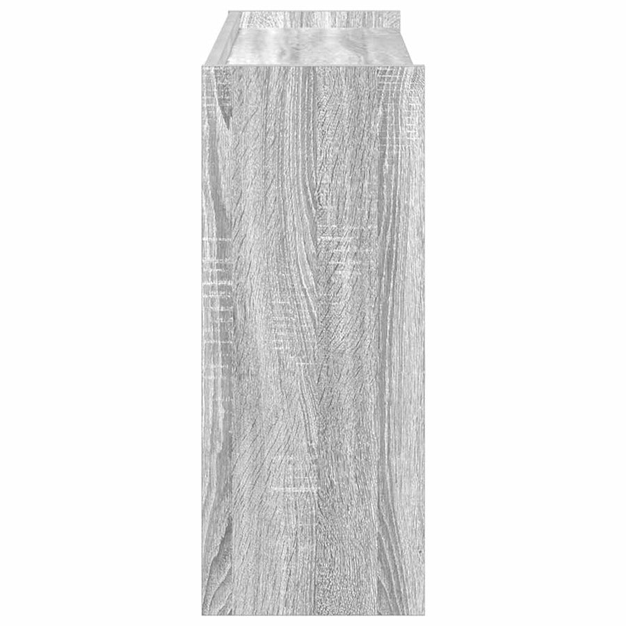 Schoenenrek 80x25x61,5 cm bewerkt hout grijs sonoma eikenkleur